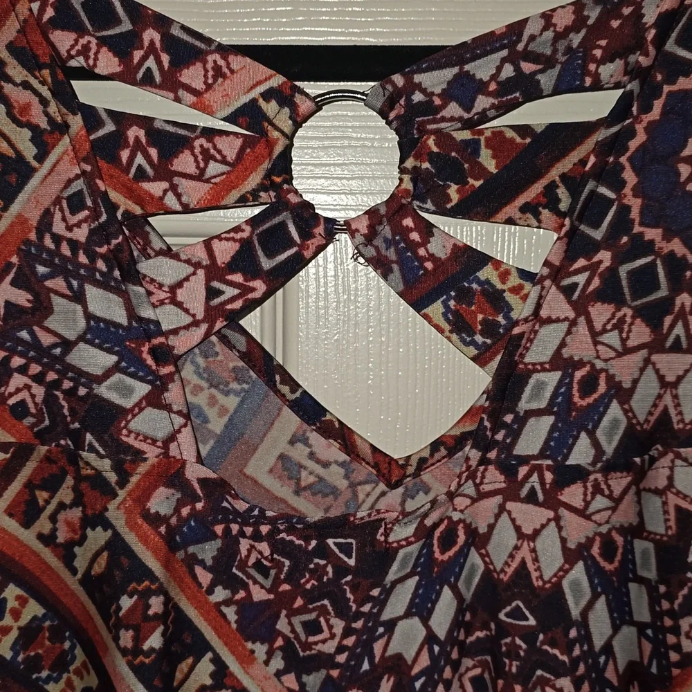 New Directions‎ Multicolor Geometric Dress